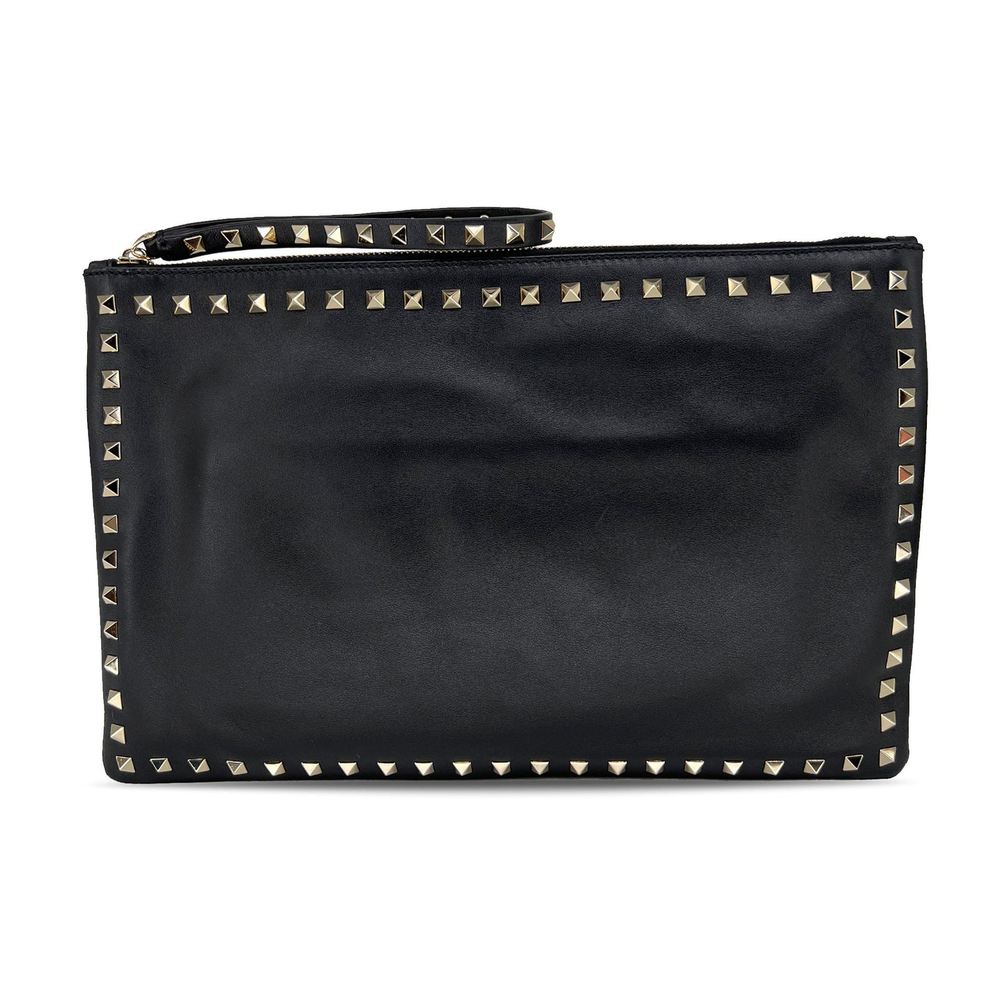 Valentino Garavani Rockstud large leather pouch