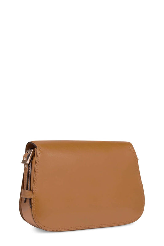 Rockstud Cabana Shoulder Bag Cognac Fushcia