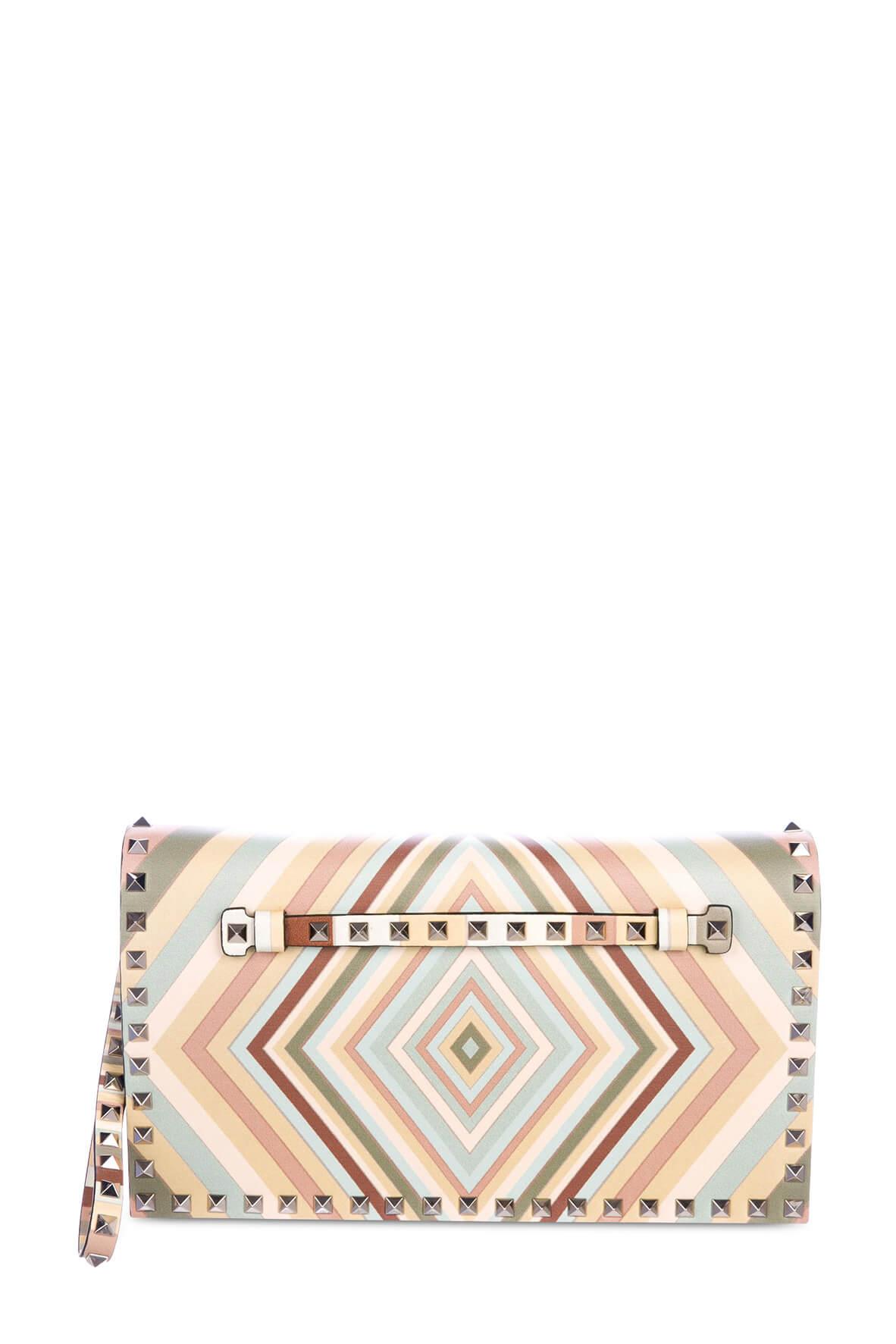 Rockstud Camouflage Wristlet Clutch