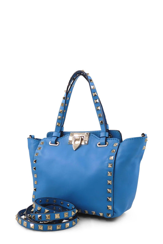 Rockstud Mini Tote Blue