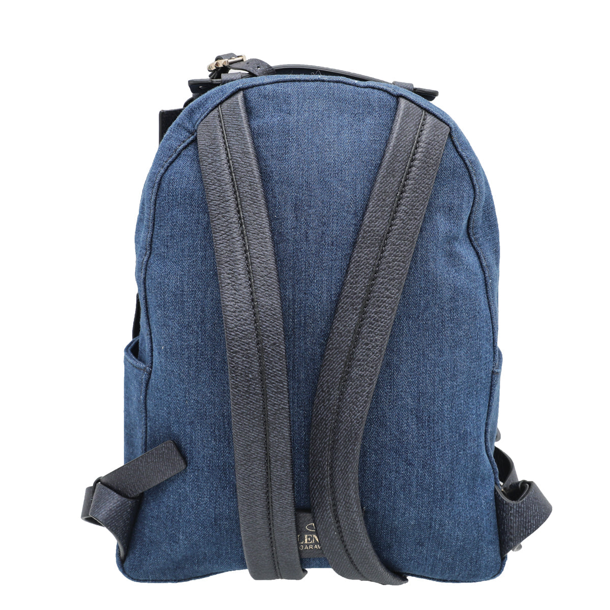 Valentino Blue Denim Butterfly Backpack Bag