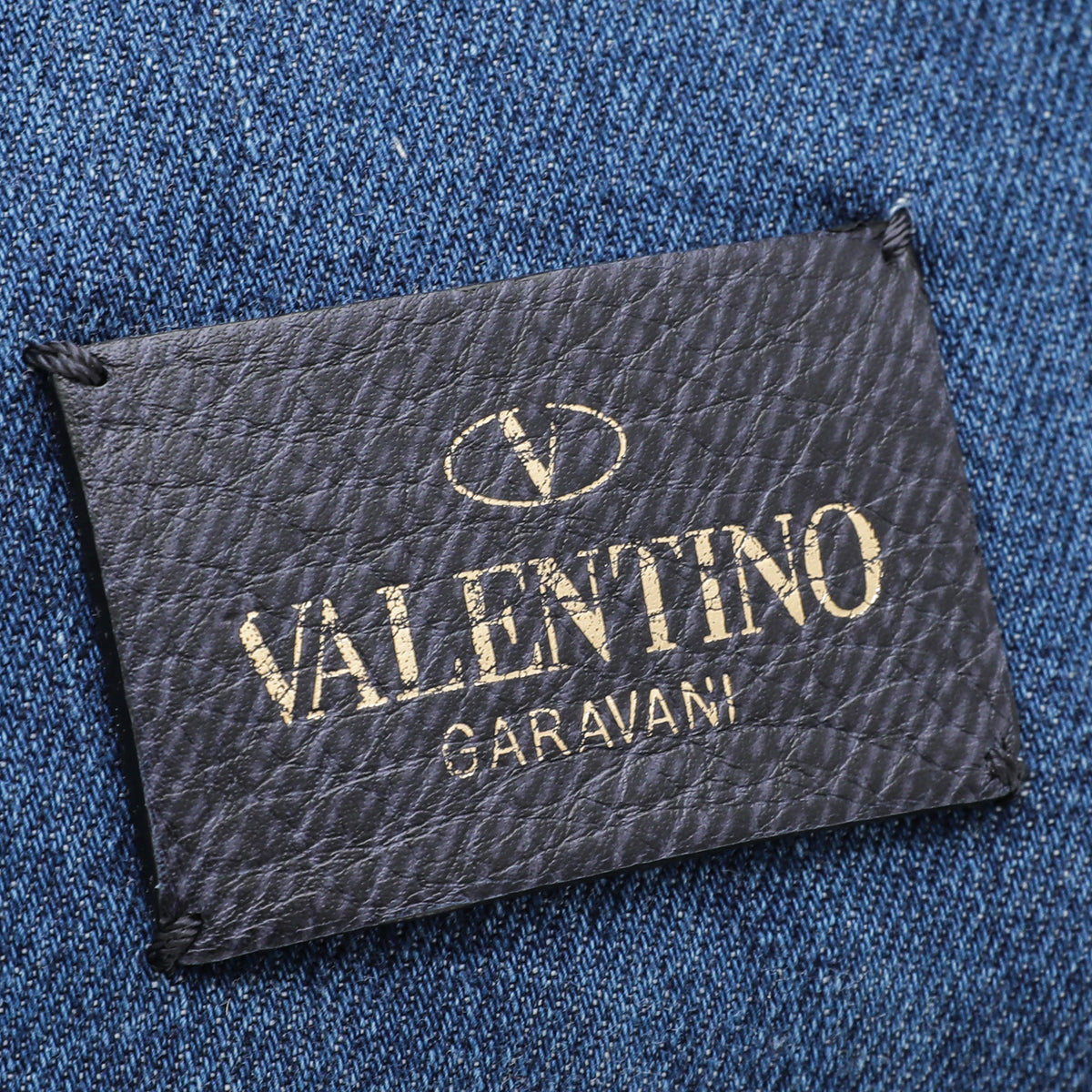 Valentino Blue Denim Butterfly Backpack Bag