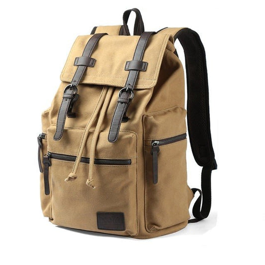 Vintage Canvas 15.6" Laptop Backpack - Bags Bistro