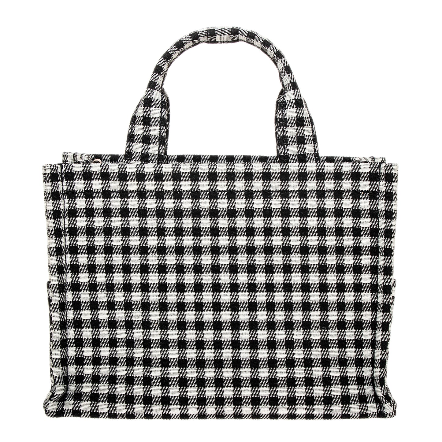 Black White Canvas Small Triomphe Thais Cabas Tote